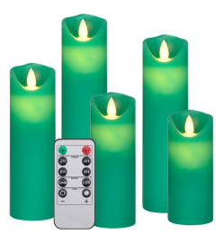 Bougies électriques LED 5 pcs avec télécommande Blanc chaud