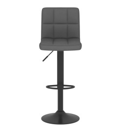 Tabouret de bar Gris foncé Tissu