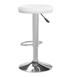 Tabourets de bar 2 pcs Blanc Similicuir