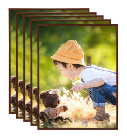 Collage de cadres photo 5 pcs de mur table Bronze 50x60 cm MDF