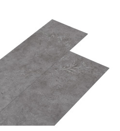 Planche de plancher PVC autoadhésif 5,21 m² 2 mm Gris béton