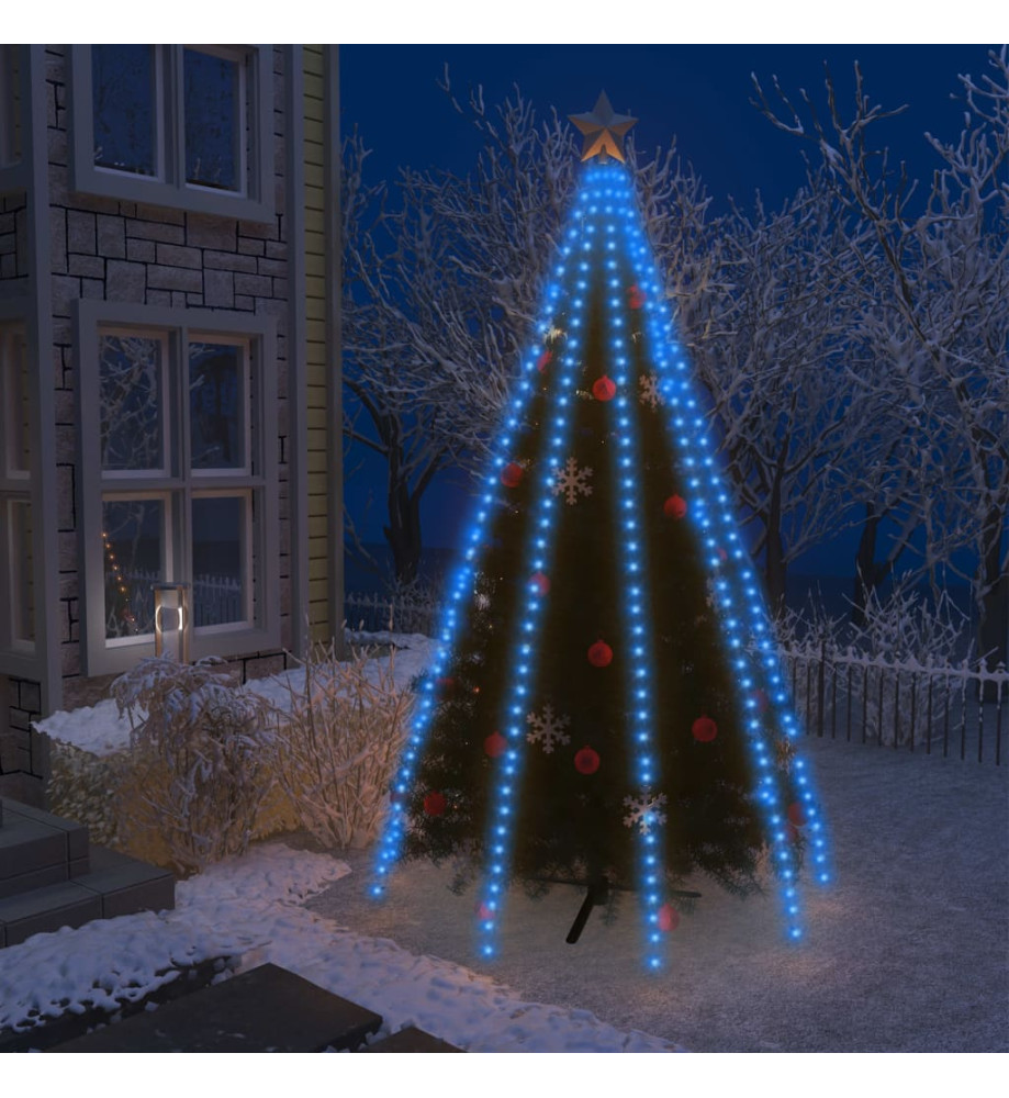 Guirlande lumineuse d'arbre de Noël 400 LED Bleu 400 cm