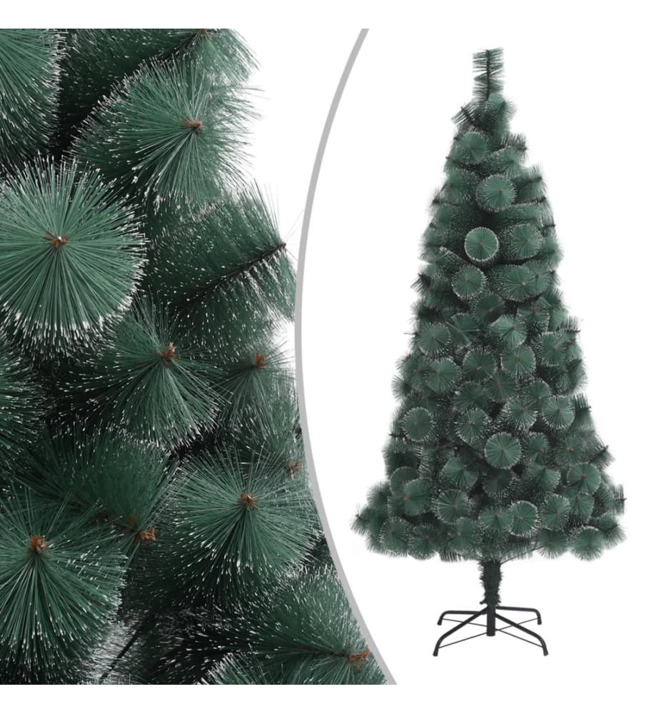 Sapin de Noël artificiel avec support Vert 210 cm PET