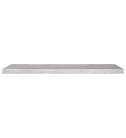 Étagère murale flottante Gris béton 90x23,5x3,8 cm MDF