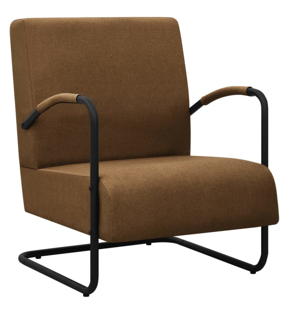 Fauteuil Marron Tissu