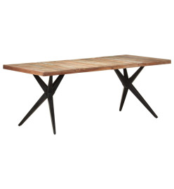 Table de salle à manger 200x90x76cm Bois de récupération solide