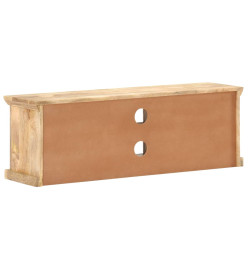 Meuble TV avec portes en acier 120x30x40 cm Bois de manguier