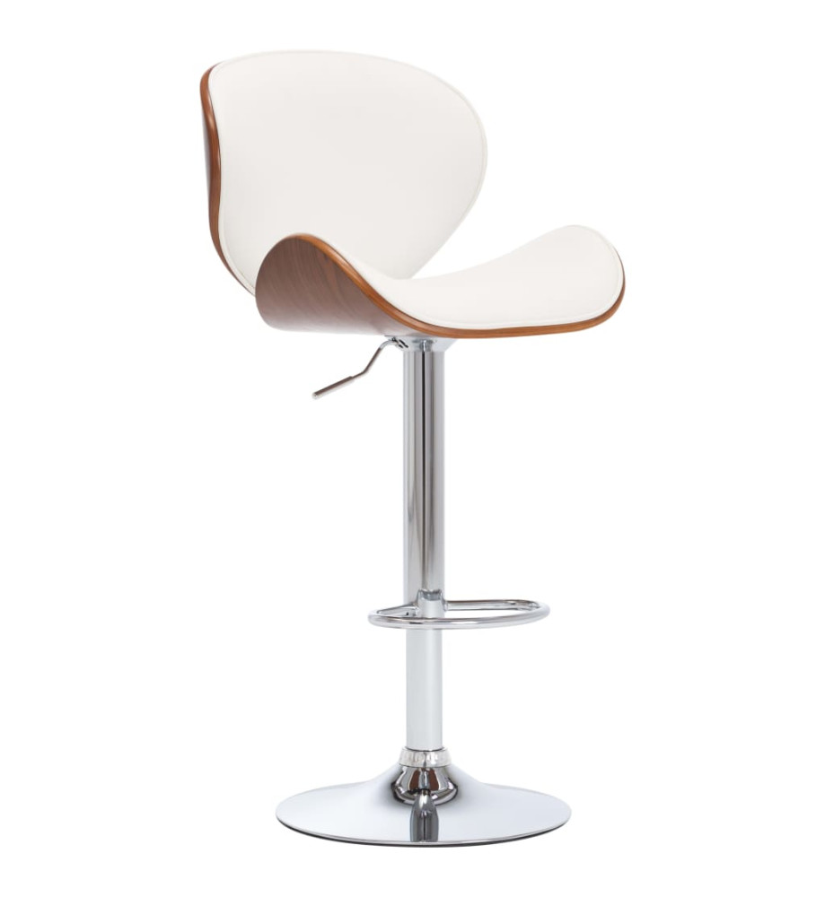 Tabouret de bar Blanc Similicuir