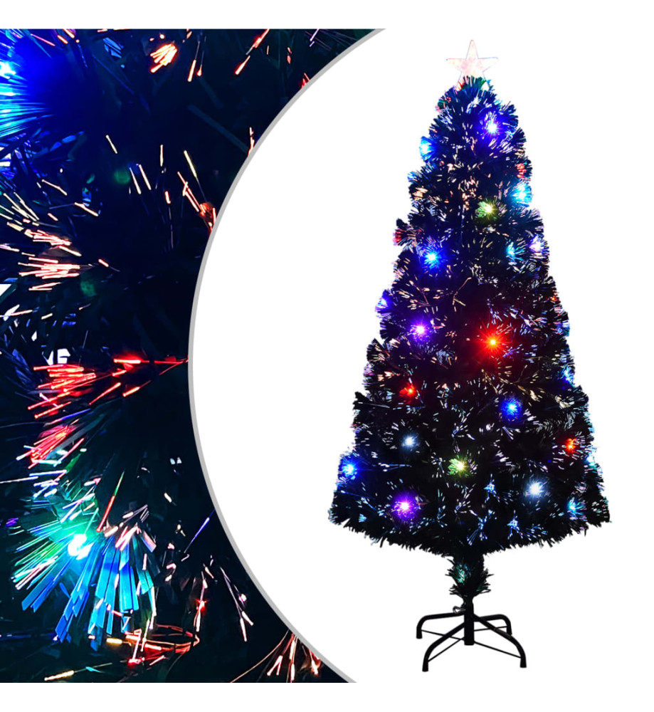 Arbre de Noël pré-éclairé avec support 150 cm fibre optique