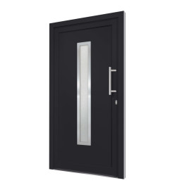 Porte d'entrée Anthracite 98x208 cm