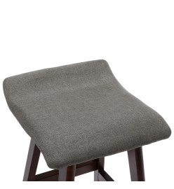 Chaise de bar Gris foncé Tissu