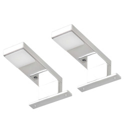 Spots vers le bas pour miroir 2 pcs 2 W Blanc froid