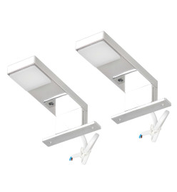 Spots vers le bas pour miroir 2 pcs 2 W Blanc froid