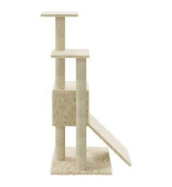 Arbre à chat avec griffoirs en sisal Crème 92 cm