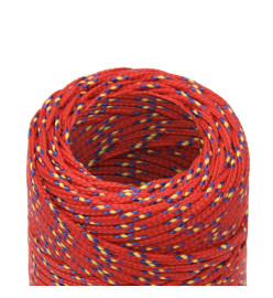 Corde de bateau Rouge 2 mm 250 m Polypropylène