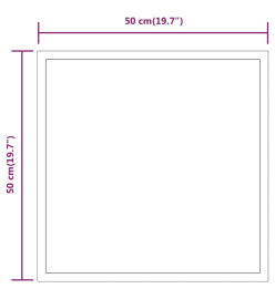 Miroir de salle de bain à LED 50x50 cm