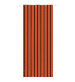 Écran de balcon Orange et marron 120x240 cm Tissu Oxford