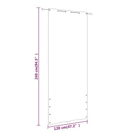 Écran de balcon Vert foncé 120x240 cm Tissu Oxford