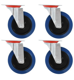 Roulettes pivotantes 4 pcs 125 mm