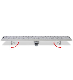 Drain de douche linéaire 930x140 mm acier inoxydable