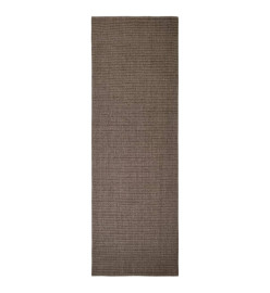 Tapis Sisal naturel 66x200 cm Marron