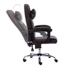 Chaise de bureau de massage Marron Similicuir