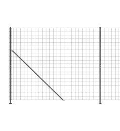 Clôture en treillis métallique avec bride anthracite 2,2x10 m