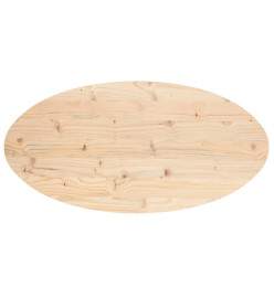 Dessus de table 90x45x2,5 cm bois de pin massif ovale