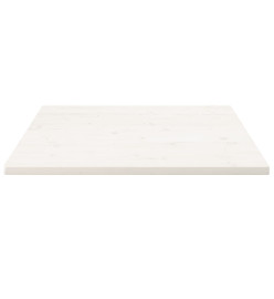 Dessus de table blanc 70x70x2,5 cm bois de pin massif