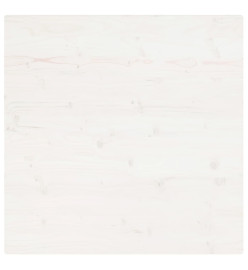 Dessus de table blanc 70x70x2,5 cm bois de pin massif