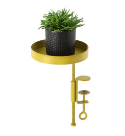 Esschert Design Plateau pour plantes avec pince Rond Doré S