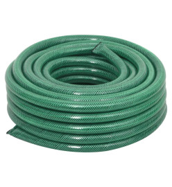 Tuyau d'arrosage avec jeu de raccords vert 0,9" 100 m PVC