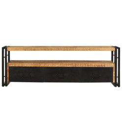 Meuble TV 120x30x40 cm Bois massif de manguier