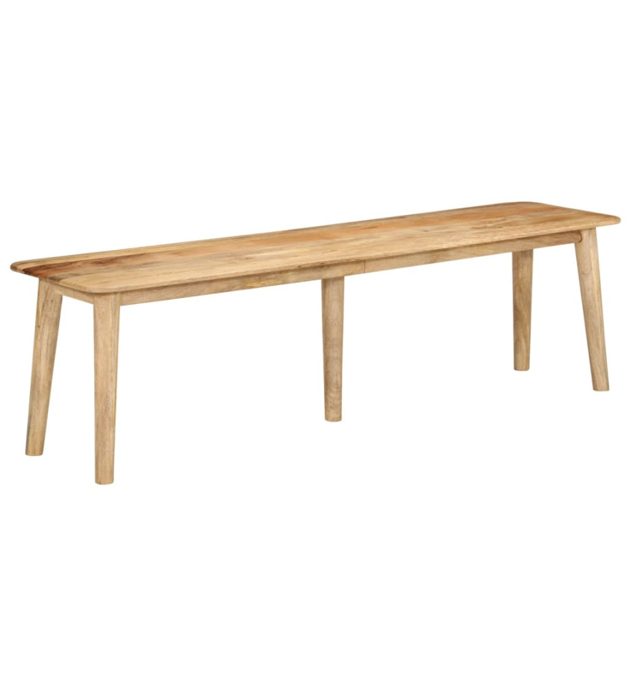 Banc 160x40x45 cm bois massif de manguier