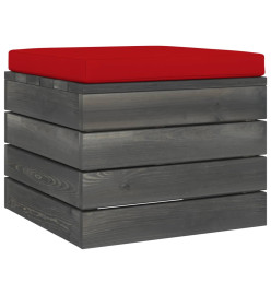 Salon de jardin palette 12 pcs avec coussins Bois de pin massif