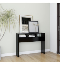 Table console Noir 105x30x80 cm Aggloméré