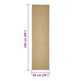 Tapis en sisal pour griffoir 66x250 cm