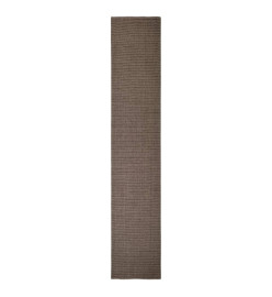 Tapis en sisal pour griffoir marron 66 x 350 cm