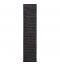 Tapis en sisal pour griffoir noir 80x350 cm