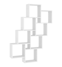 Étagère cube murale Blanc 90x15x119 cm Aggloméré