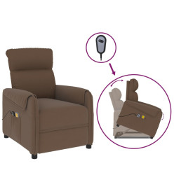 Fauteuil de massage Marron Tissu