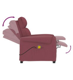 Fauteuil de massage Rouge bordeaux Tissu