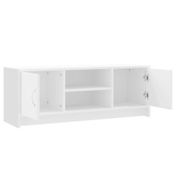 Meuble TV blanc 102x30x37,5 cm bois d'ingénierie