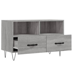 Meuble TV Sonoma gris 80x36x50 cm Bois d'ingénierie