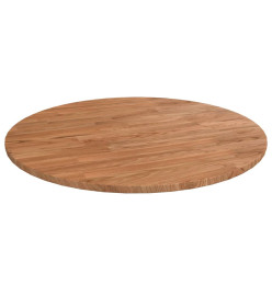 Dessus de table rond Marron clair Ø60x1,5 cm Bois chêne traité