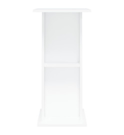 Support pour aquarium blanc 60,5x36x72,5 cm bois d'ingénierie