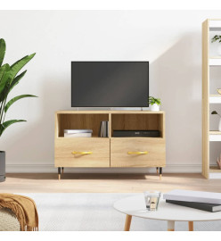 Meuble TV Chêne sonoma 80x36x50 cm Bois d'ingénierie