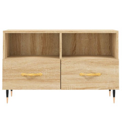 Meuble TV Chêne sonoma 80x36x50 cm Bois d'ingénierie