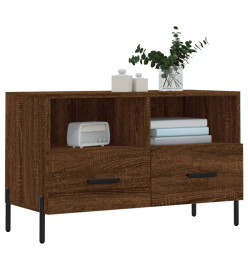 Meuble TV Chêne marron 80x36x50 cm Bois d'ingénierie