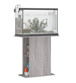 Support d'aquarium sonoma gris 36x75x72,5 cm bois d'ingénierie